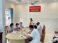 BSCKI Lục Thị Hiệp, Phó Giám đốc bệnh viện chủ trì cuộc hội chẩn khám chữa bệnh từ xa