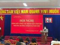 Bs Hà Văn Hoan - TP Công tác xã hội báo cáo tham luận tại Hội nghị