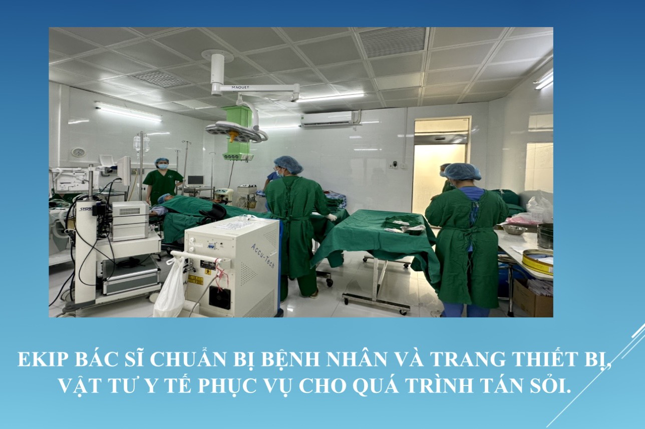 Quy trình cơ bản thực hiện nội soi tán sỏi niệu quản bằng laser